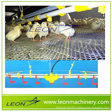 LEON series chicken nipple drinking system with hanging cup